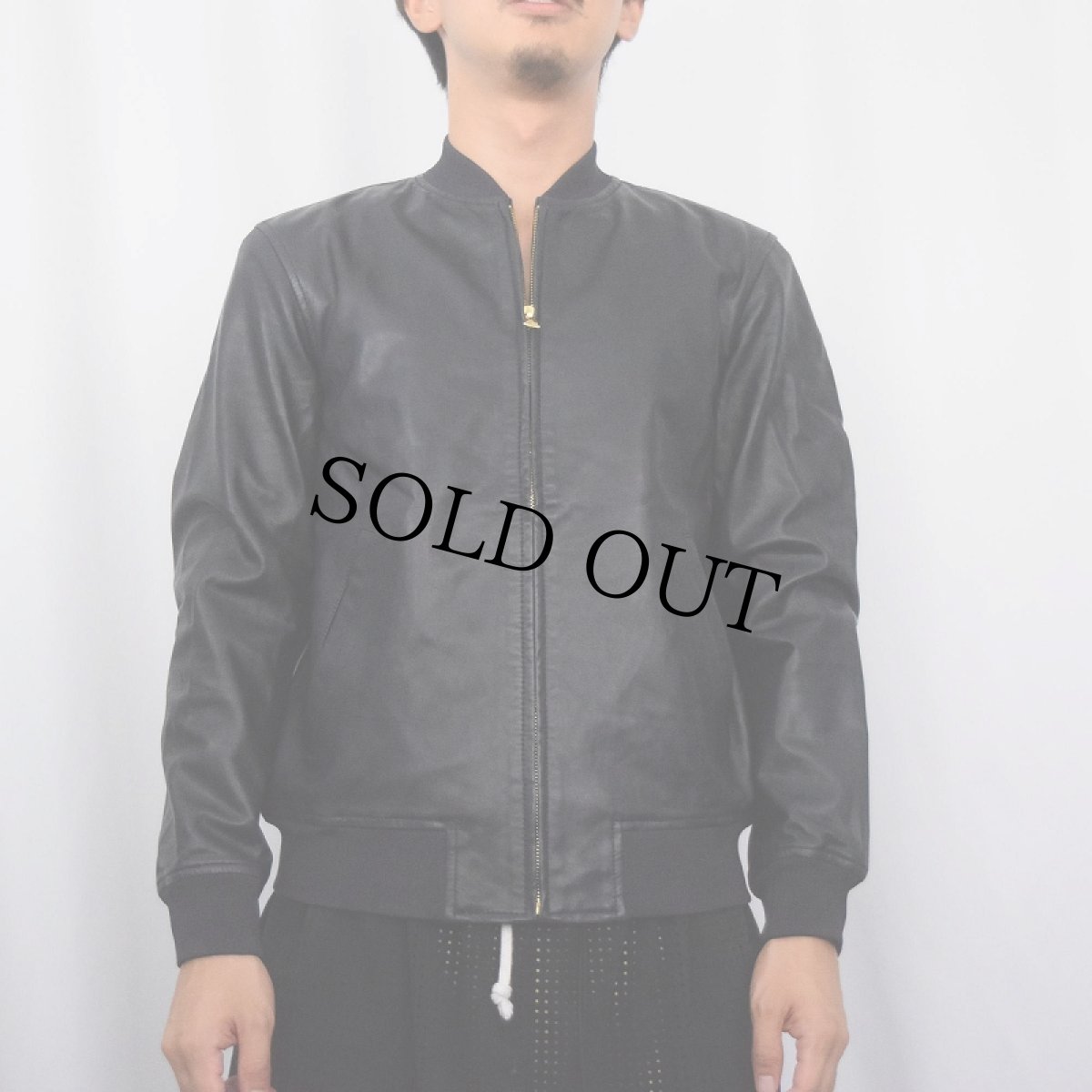 画像2: LAUREN Ralph Lauren ラムレザージャケット NAVY S (2)