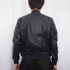 画像3: LAUREN Ralph Lauren ラムレザージャケット NAVY S (3)