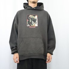 画像2: fuct skateboard "Ghost Rider " プリントスウェットフーディー BLACK XL (2)