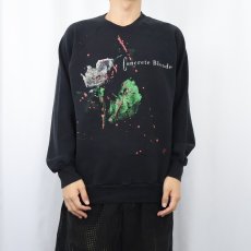 画像2: 90's Concrete Blonde USA製 ロックバンド プリントスウェット BLACK XL (2)