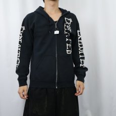 画像3: The Exploited パンクロックバンド プリントスウェットジップパーカー BLACK M (3)