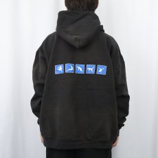 画像4: Mindless Self Indulgence ロックバンド ロゴプリントスウェットフーディー BLACK XL (4)