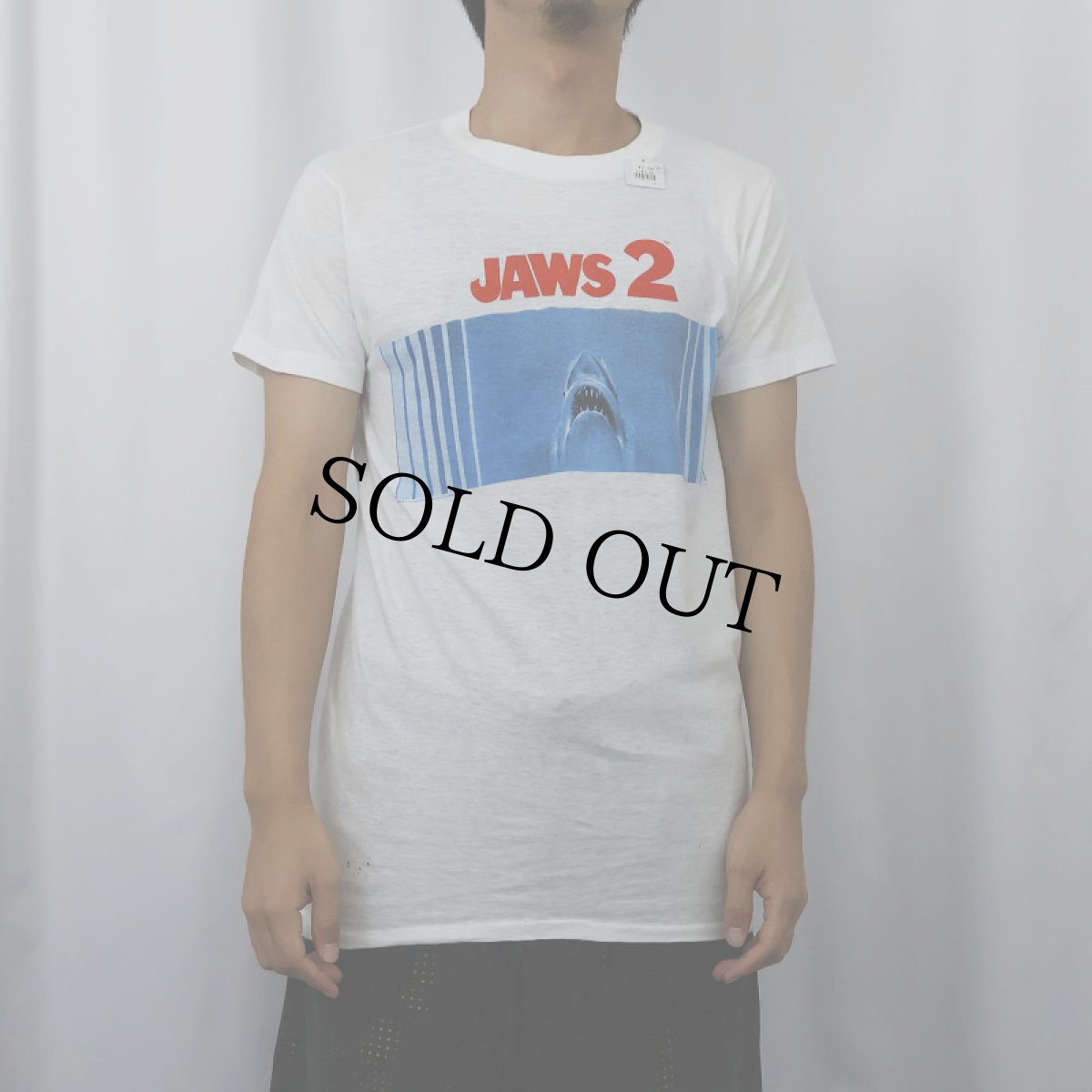 画像2: 70's JAWS 2 ホラー映画 プリントTシャツ (2)