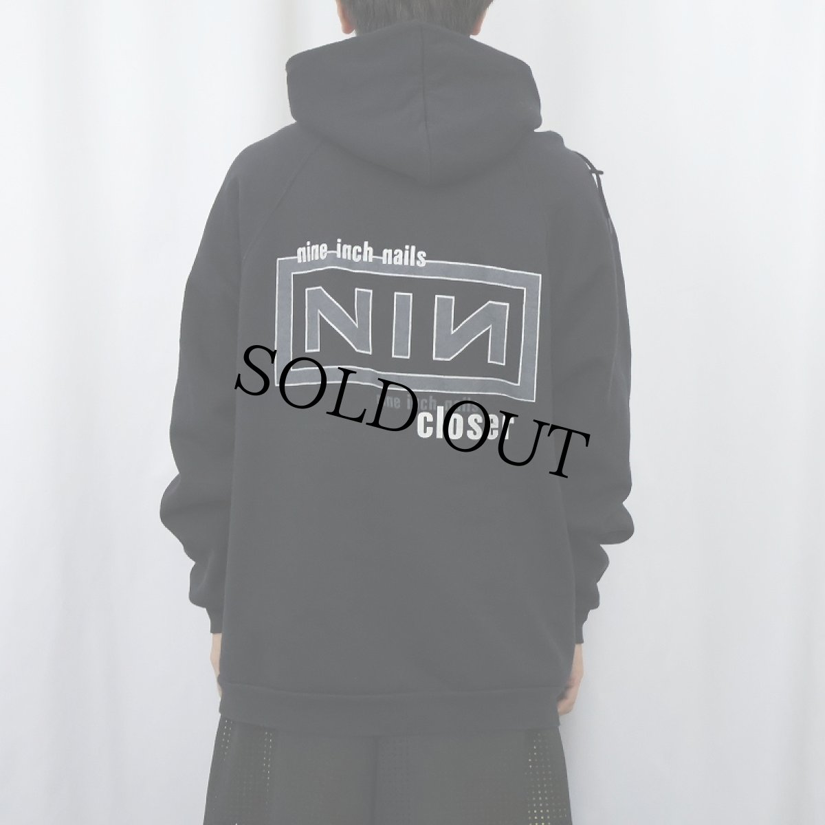 画像4: 90's Nine Inch Nails "closer" ロックバンド プリントスエットフーディー BLACK XL (4)