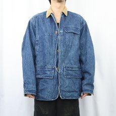画像2: POLO Ralph Lauren ブランケットライナー デニムハンティングジャケット M (2)