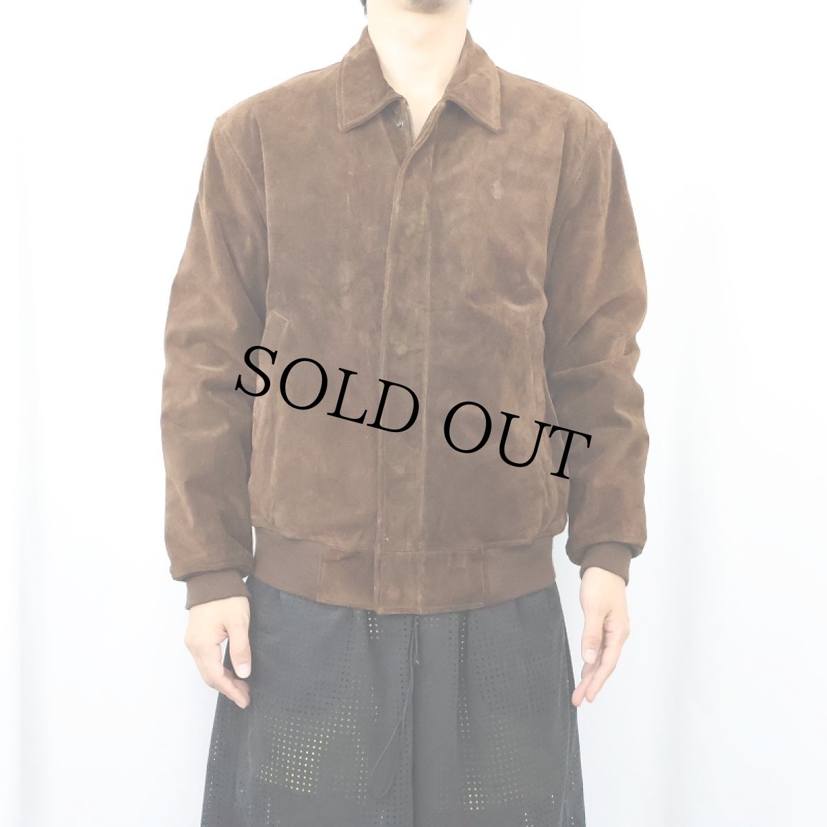 画像2: POLO Ralph Lauren スエードレザージャケット S (2)