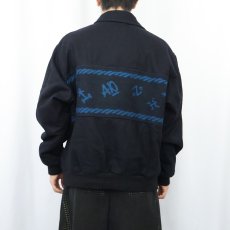 画像3: 80's PENDLETON USA製 乗馬柄 メルトンウールジャケット BLACK L (3)