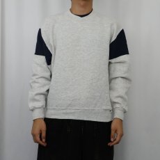 画像2: 90's RUSSELL ATHLETIC USA製 切り替えデザインスウェット M (2)