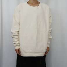 画像2: 90's LANDS' END USA製 前V 鹿の子スウェット XL (2)