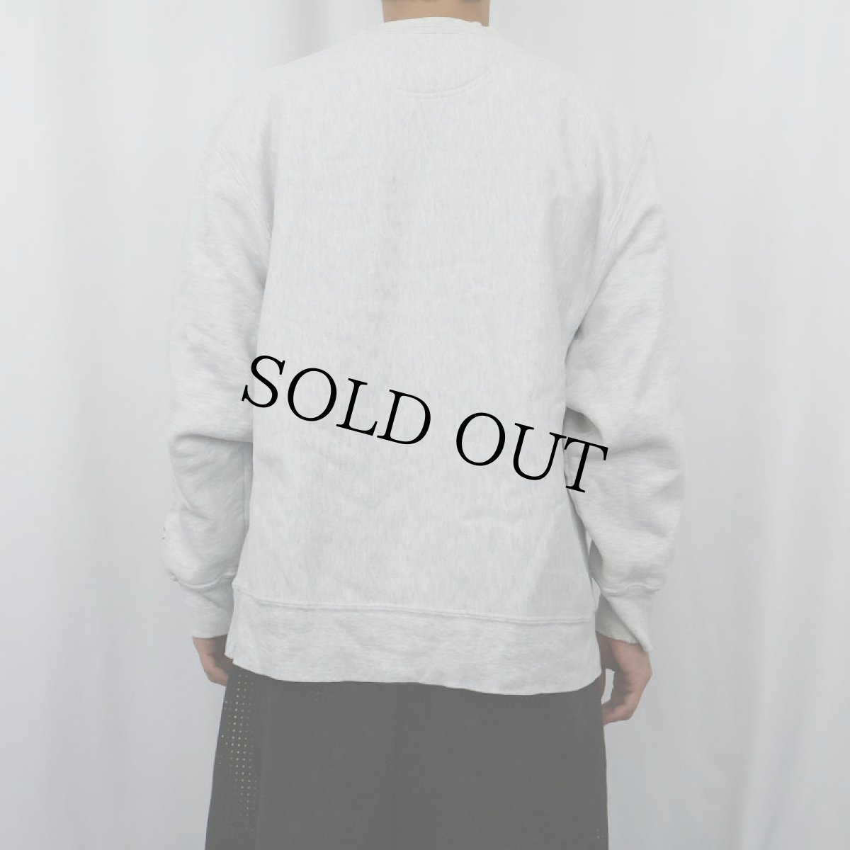 画像3: Champion REVERSE WEAVE "NYU" プリントスウェット M (3)