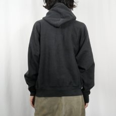 画像3: Champion PREMIUM REVERSE WEAVE インディアンヘッド プリントスウェットフーディー BLACK (3)