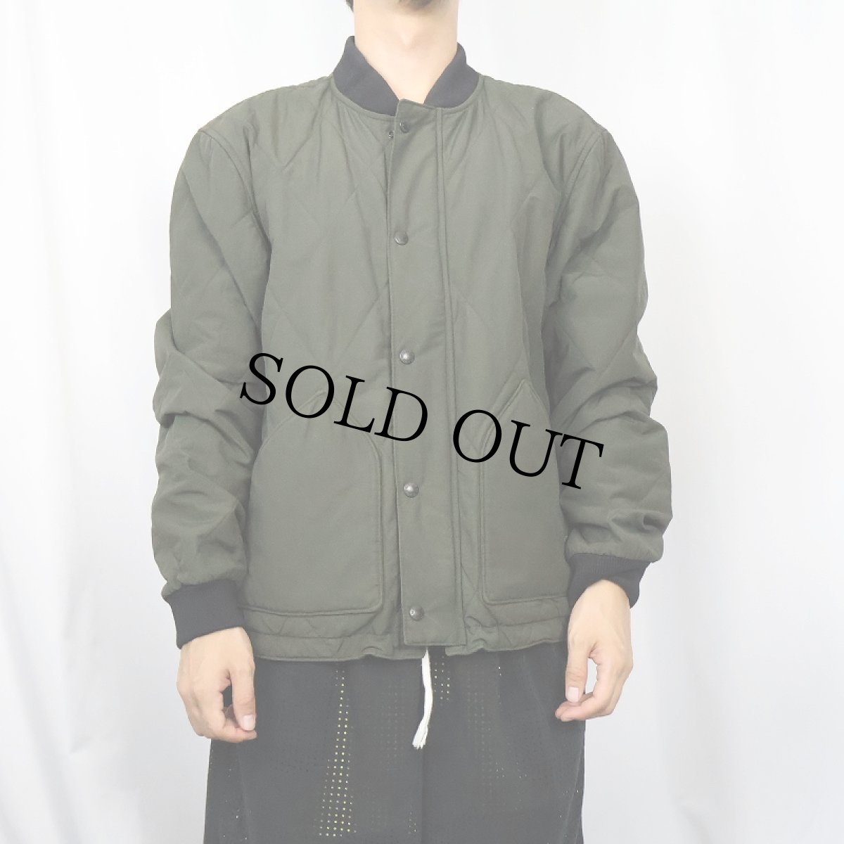 画像2: FILSON コットンナイロン キルティングジャケット M (2)