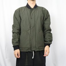 画像2: FILSON コットンナイロン キルティングジャケット M (2)