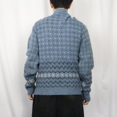 画像5: 60's SEARS SPORTSWEAR バーズアイ モヘアニットカーディガン M (5)