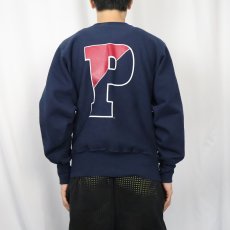 画像4: 90's Champion REVERSE WEAVE "PENNSYLVANIA" バックプリントスウェット NAVY M (4)