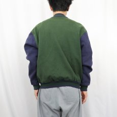 画像3: FRUIT OF THE LOOM "MWC" 刺繍入り スウェットスタジャン L (3)
