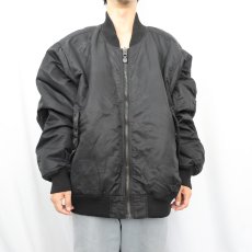 画像2: SPIEWAK "MA-1 TYPE" フライトジャケット BLACK XXL (2)