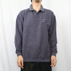 画像2: 2000's Patagonia フリースポロシャツ M (2)