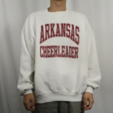 画像2: 90's RUSSELL ATHLETIC USA製 前V "ARKANSAS" プリントスウェット XL (2)