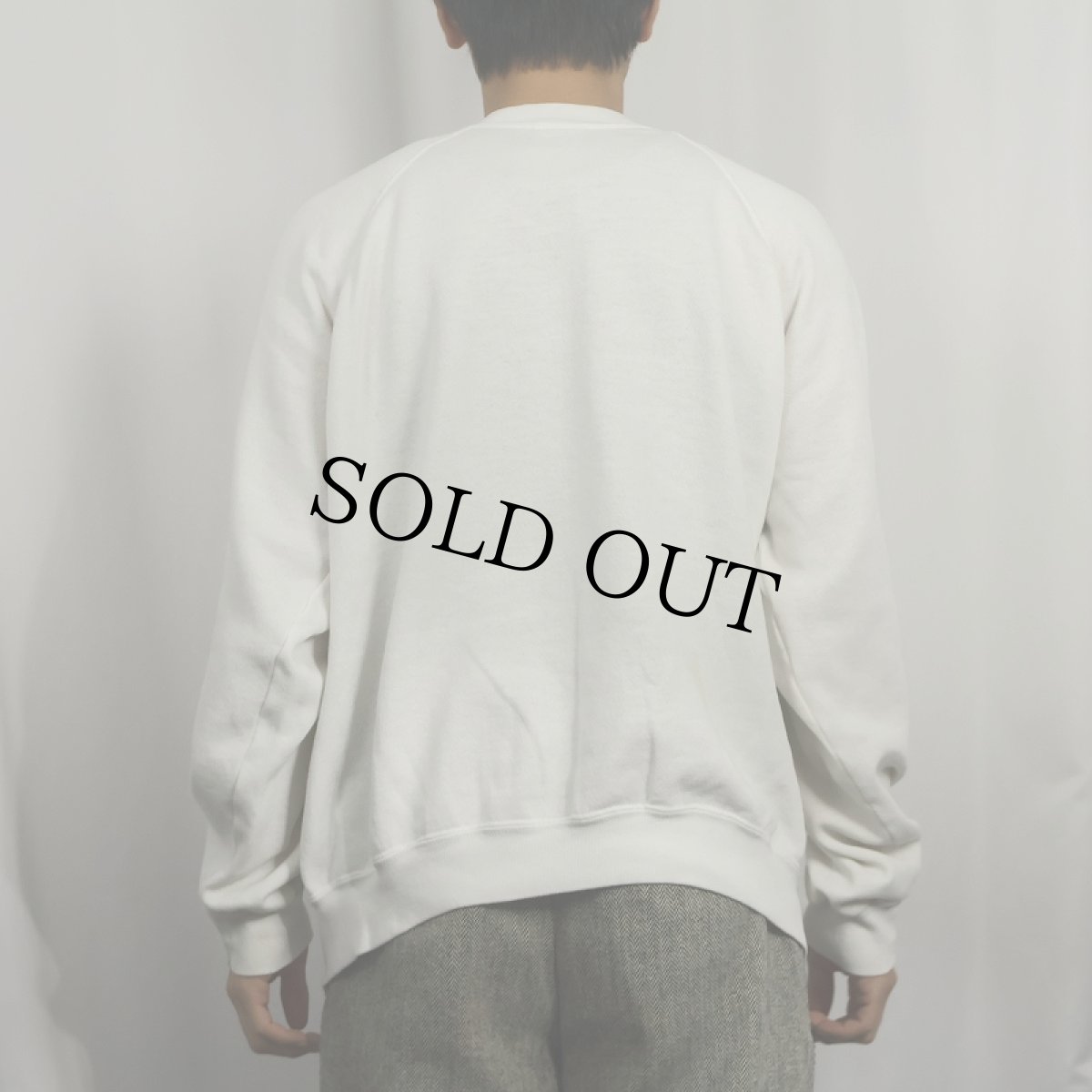 画像3: 90's Tultex "MICHIGAN STATE" 前V プリントスウェット XL (3)