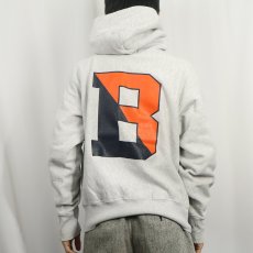 画像4: 90's the Cotton Exchange USA製 REVERSE WEAVE TYPE バックプリント スウェットフーディー S (4)