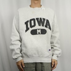 画像2: 90's RUSSELL ATHLETIC "PRO COTTON" USA製  前V プリントスウェット M (2)