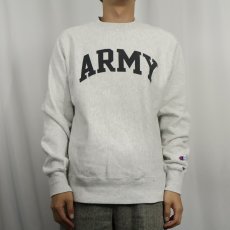 画像2: Champion REVERSE WEAVE "ARMY" プリントスウェット S (2)