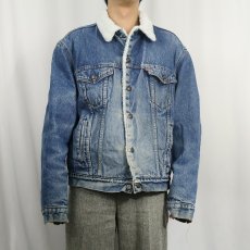 画像2: 80's Levi's USA製 ボアライナー デニムジャケット SIZE46L (2)