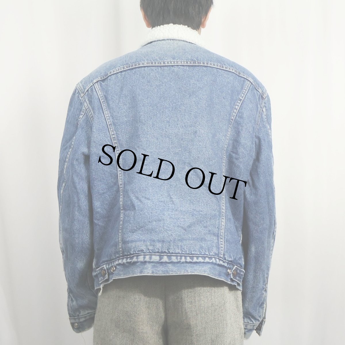 画像3: 80's Levi's USA製 ボアライナー デニムジャケット SIZE46L (3)