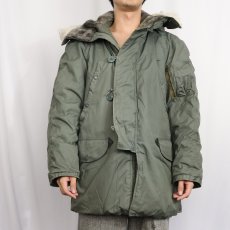 画像2: 80's U.S.AIR FORCE N-3B フライトジャケット SMALL (2)