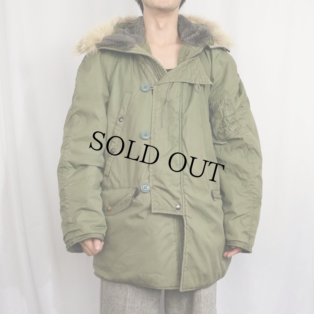 画像2: 70's U.S.AIR FORCE N-3B MODIFIED "MIL-J-6279H(1)" フライトジャケット MEDIUM (2)