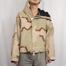 画像2: 2000's U.S.ARMY デザートカモ ケミカルプロテクティブパーカー SMALL/SHORT (2)