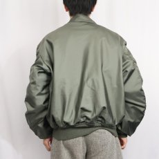 画像3: 80〜90's U.S.AIR FORCE CWU-45/P パッチ付き フライトジャケット X-LARGE (3)