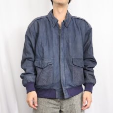 画像2: 80's〜 G-III "A-2 TYPE" レザーフライトジャケット L (2)