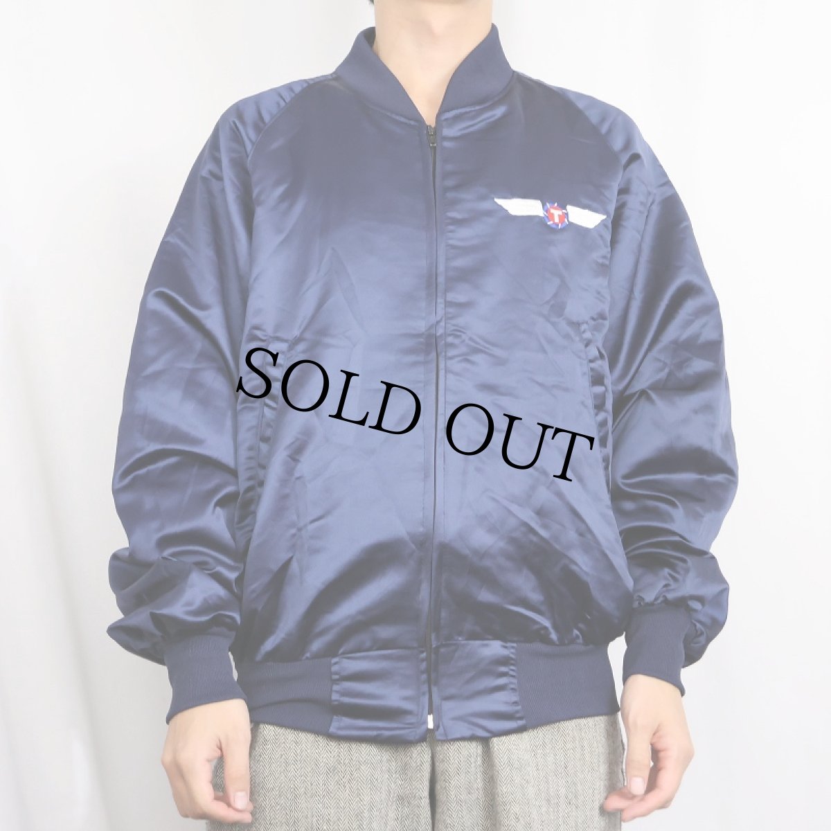 画像3: 80's "FLYING TIGERS" スーベニアジャケット NAVY L (3)