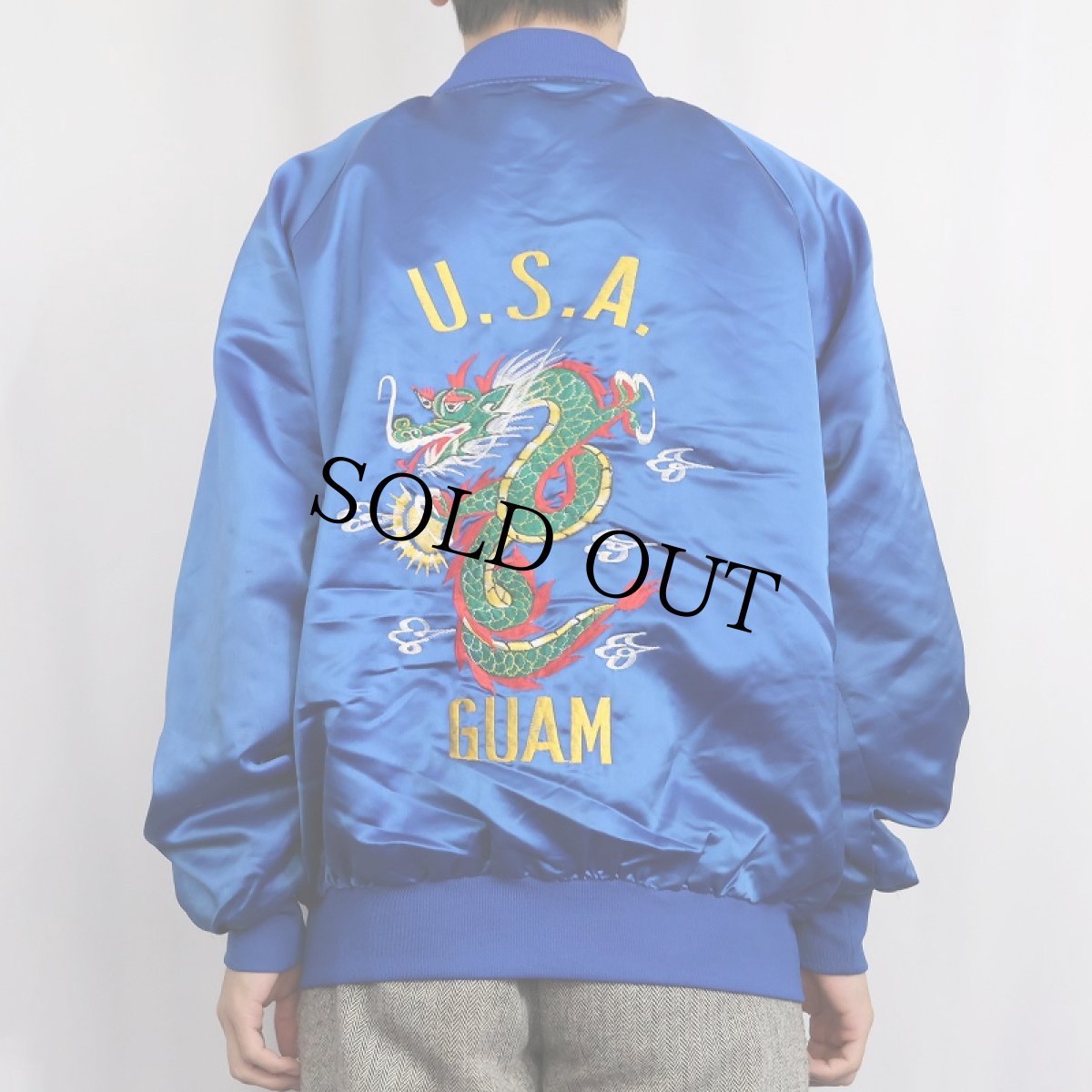 画像3: 80's "U.S.A. GUAM" スーベニアジャケット M (3)