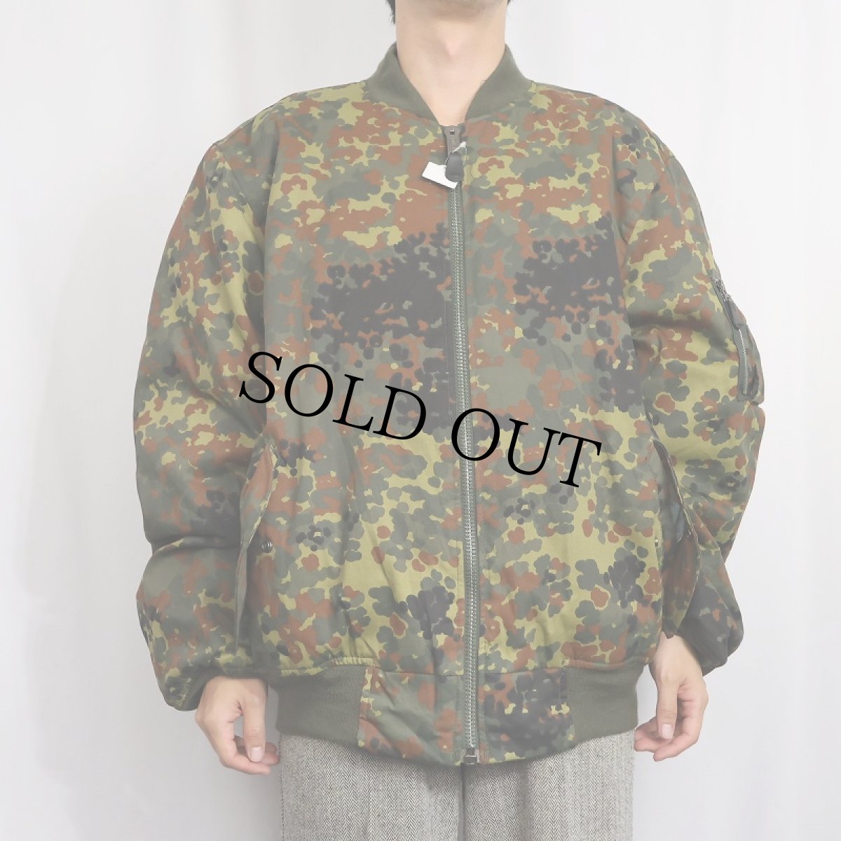 画像3: MA-1 TYPE フレクターカモ柄 フライトジャケット XX-LARGE (3)