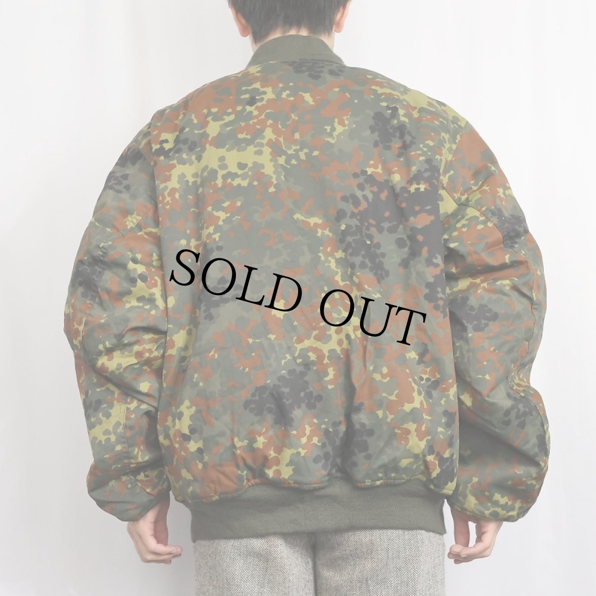 画像4: MA-1 TYPE フレクターカモ柄 フライトジャケット XX-LARGE (4)