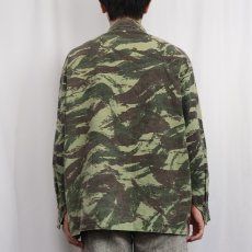 画像3: 60〜70's 民間品 リザードカモ柄 コットンシャツ (3)
