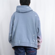 画像3: L.L.Bean "KATAHDIN IRON WORKS" ペンキペイント 裏ボア スウェットジップパーカー XL (3)