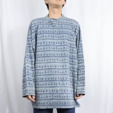 画像2: 90's〜 QUIK SILVER ボーダー柄 ロゴ刺繍ロンT L (2)