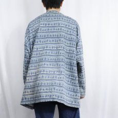 画像3: 90's〜 QUIK SILVER ボーダー柄 ロゴ刺繍ロンT L (3)