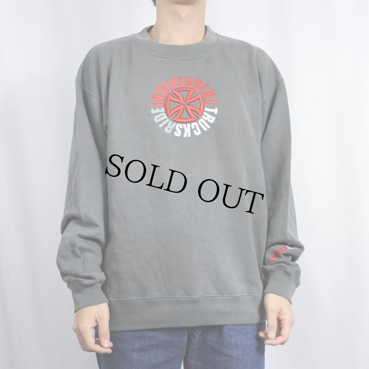 画像2: INDEPENDENT ロゴ刺繍スウェット L (2)