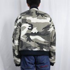 画像4: "MA-1 TYPE" シティーカモ柄 フライトジャケット L (4)