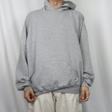 画像2: 90's RUSSELL ATHLETIC USA製 無地スウェットフーディー XXL (2)
