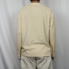 画像3: 60's U.S.ARMY 猫目ボタン ヘンリーネックアンダーシャツ MEDIUM (3)