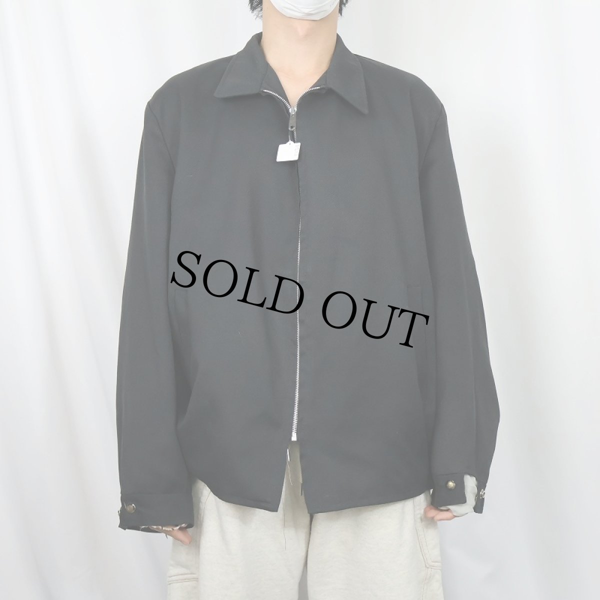 画像2: 80〜90's DUX ワークジャケット BLACK (2)