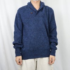 画像2: 80's L.L.Bean USA製 ショールカラー ウールニットセーター M (2)