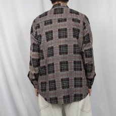 画像3: 70〜80's チェック柄 プリントネルシャツ (3)