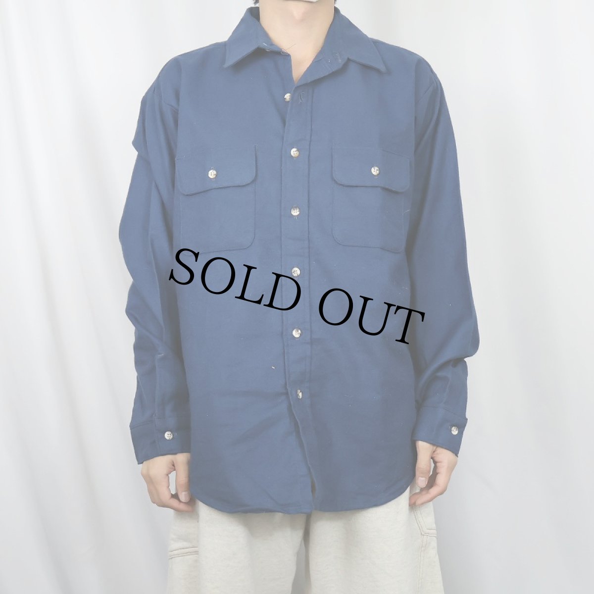 画像2: 70〜80's FIVE BROTHER USA製 シャモアクロスシャツ L (2)